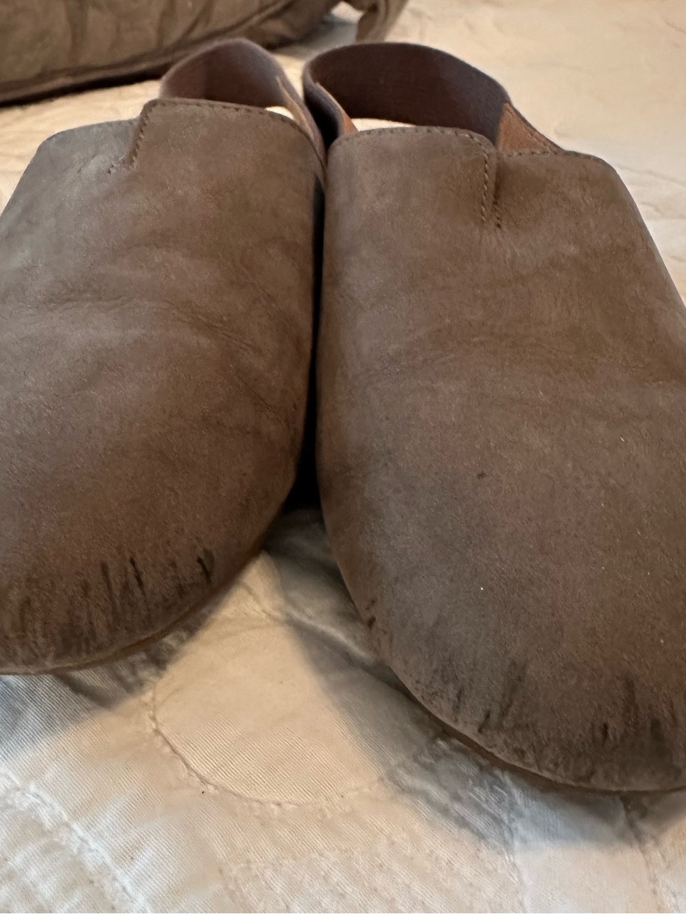 Born Women's Brown Suede Slip-On Loafers